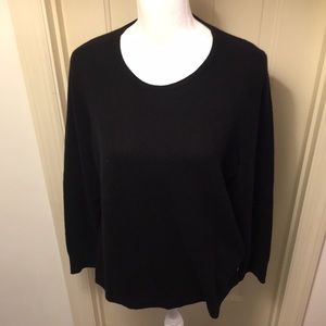 Talbots Black Cashmere Sweater NWT